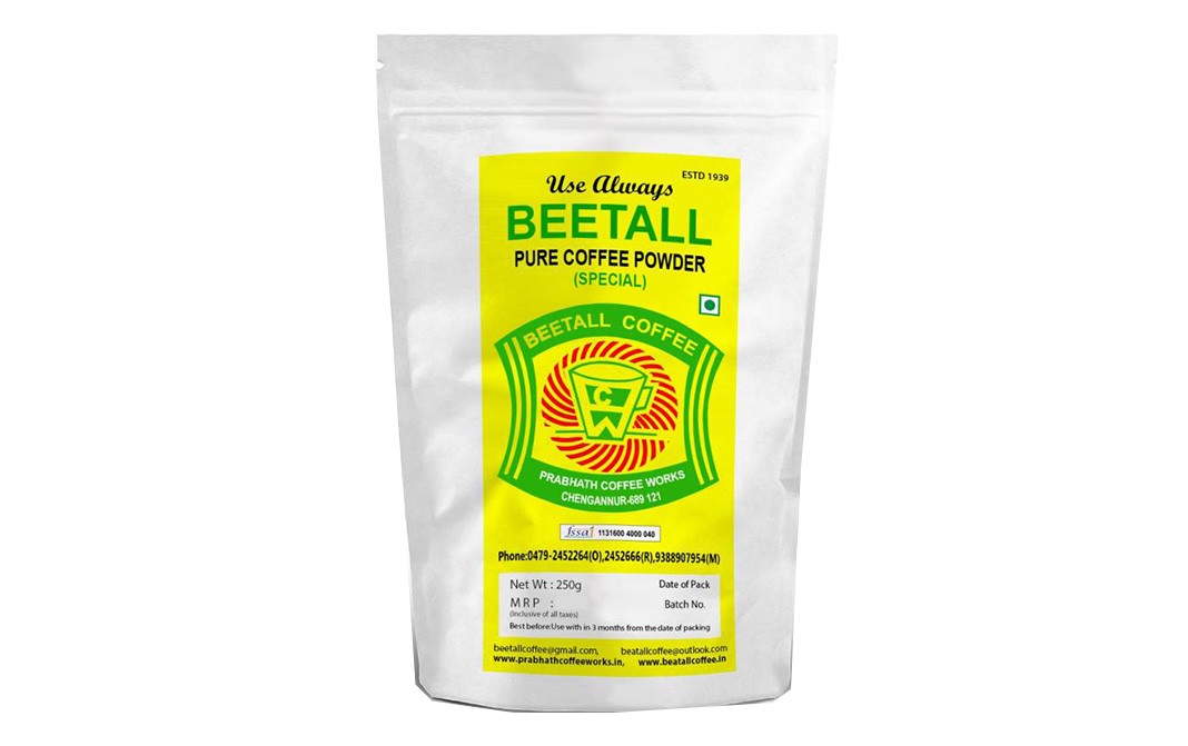Beetall Pure Coffee Powder (Special)  Pack  250 grams